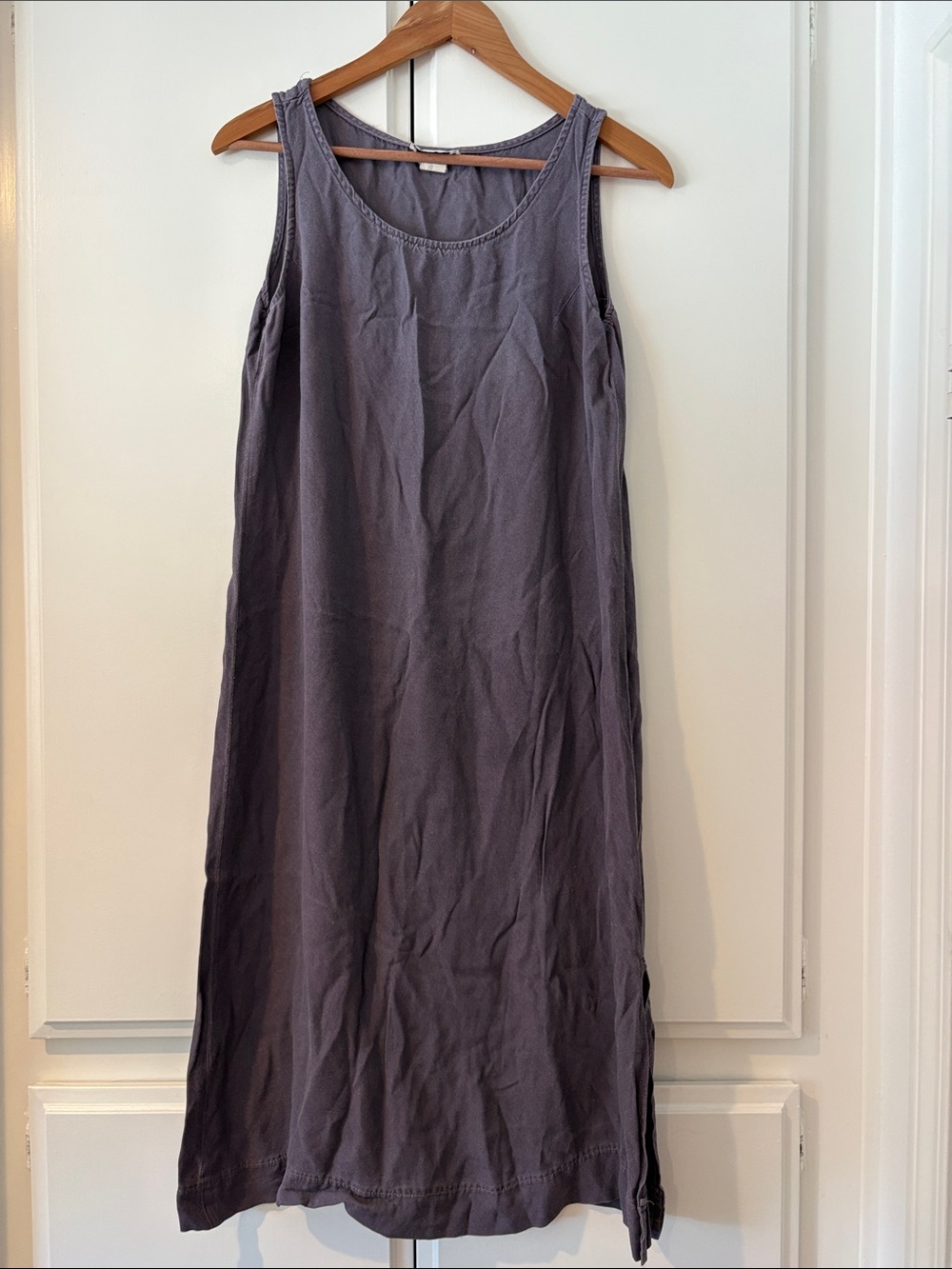Amanda Lane Sleeveless Maxi Dress in Slate Gray